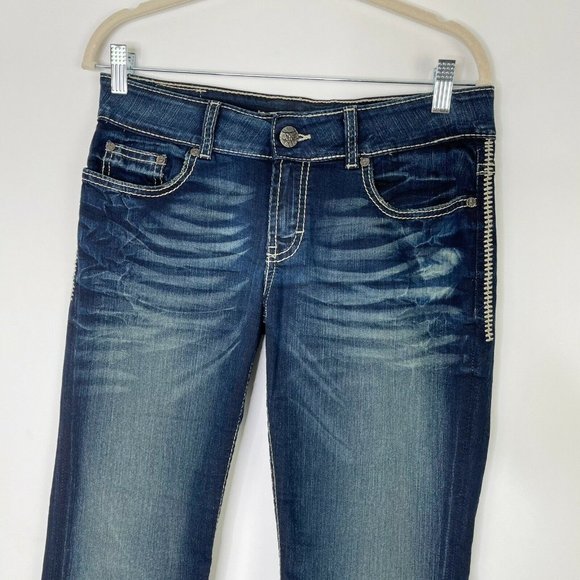 Bke Culture Crop Jeans Size Medium - Picture 3 of 10